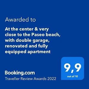  Apartment Center Paseo Beach Apartment: Renovated With Double Garage